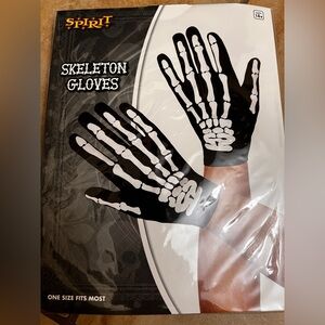 Skeleton gloves for costume
